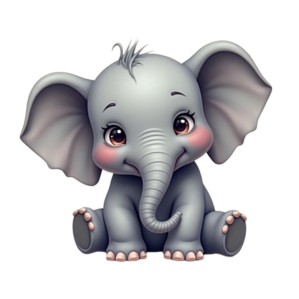 Cute Cartoon Elephant